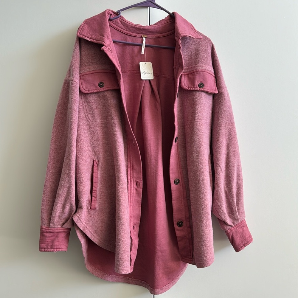 NWT Free People We the Free Ruby Fleece Jacket